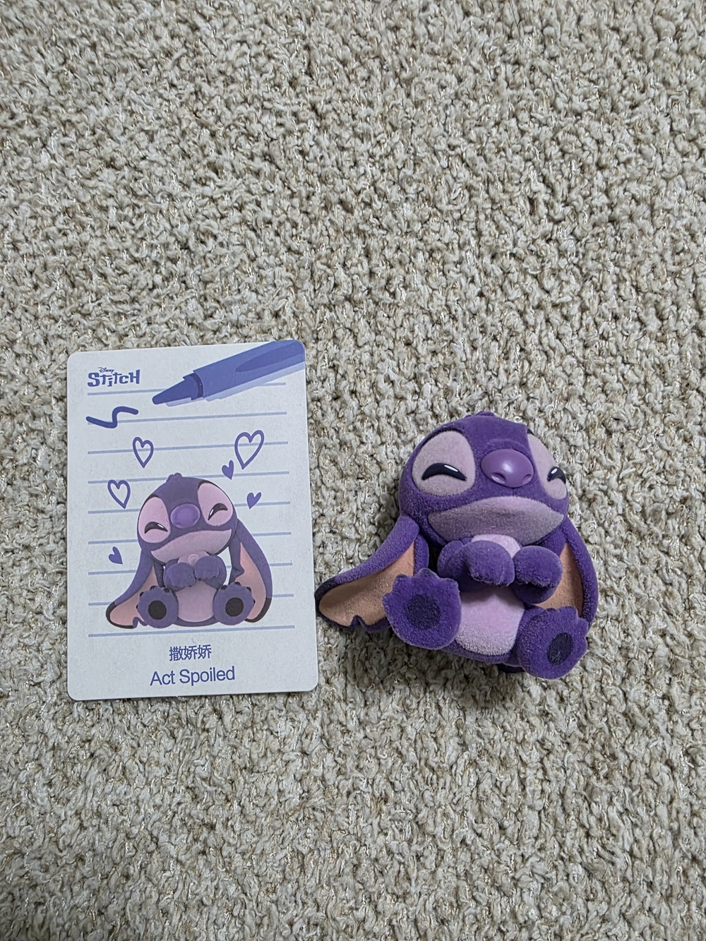Disney Stitch Flocked Figurine